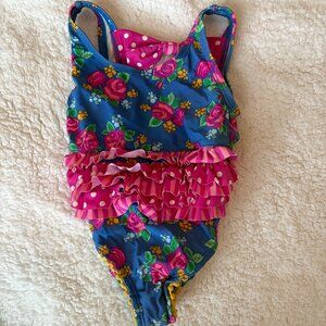 Matilda Jane Ruffle Swimsuit Size 2 EUC